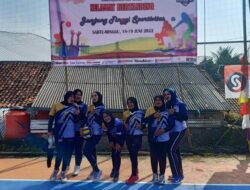 Belasan Tim Bola Voli Putri di Jabar, Antusias ikuti Turnamen Bola Voli SinarJabar Cup 2022.