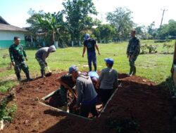 Dansektor 13 Satgas Citarum Harum, Cek Penggalian Lubang Sampah di Tegalwaru