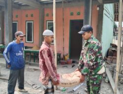 Peduli Lingkungan, Satgas Citarum Harum sektor 13 Bantu Pembangunan Masjid di Desa Karoya