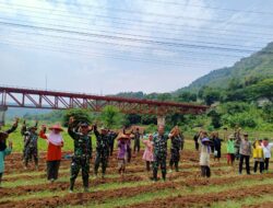 Satgas Citarum Harum sektor 13 bersama BBWS Sambangi Pengelolaan Lahan Dibantaran Sungai Citarum