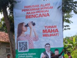 Satgas Citarum Harum sektor 13 Pasang Puluhan Baligho ajak Masyarakat Jaga Kebersihan Sungai