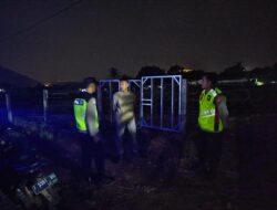 Polsek Plered Amankan Lokasi Proyek Kereta Cepat Jakarta-Bandung Siang Malam