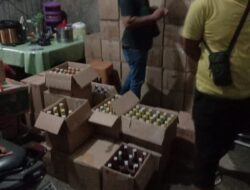 SatRes Narkoba Polres Subang, Sita Ratusan Botol Miras 