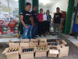 Cipta Kondisi di Moment Malam Tahun Baru, Polres Subang Sita Ratusan Botol Miras 