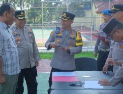 Pastikan Kebersihan dan Masa Berlaku Senpi Personil, Ini yang Dilakukan Waka Polres Subang