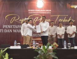 KPU Purwakarta Tetapkan Saepul Bahri Binzen dan Abang Ijo Hapidin Raih Suara Terbanyak sebagai Bupati dan Wakil Bupati Terpilih Hasil Pilkada 2024