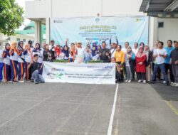 PLN UP3 Purwakarta Pererat Silaturahmi Bersama IKPLN Melalui Senam Sehat Sekaligus Merayakan HUT IKPLN ke-25